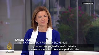 Tanja Fajon Prepoznati Palestinu je “moralna dužnost”  Recite Al Jazeeri [upl. by Marlyn]