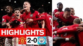 Martial amp McTominay fire the Reds to derby win  Manchester United 20 Man City  Premier League [upl. by Aikahs]