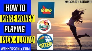 Lottery Strategy for Lotto PICK 4 March 8 2019 OLG WINNERS  Lotto Strategies delivered daily [upl. by Meedan]