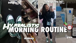 My REALISTIC School Morning Routine l grwm ootd skincare chitchat amp more [upl. by Karl]