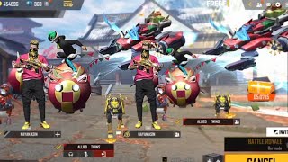 Nayan Asin amp 2B gamer imitating Twins ftAllied Twins view  Garena Free Fire [upl. by Ellersick]