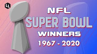 NFL All Super Bowl Winners 19672020 [upl. by Dirgni]