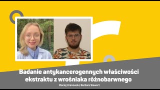 Badanie antykancerogennych właściwości ekstraktu z wrośniaka garbatego [upl. by Illona235]