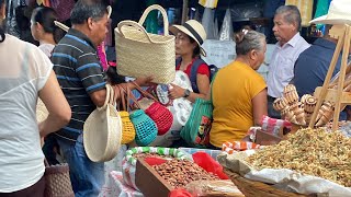 Así se vive el día de tianguis en Ocotlán de Morelos Oaxaca México [upl. by Servetnick]