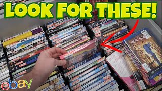 These Movies Are Worth 100s EACH Thrifting Goodwill  Buying and Selling on Ebay and Amazon FBA [upl. by Ingamar]