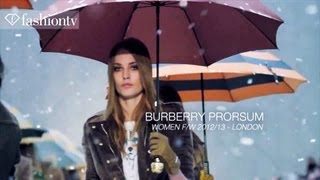 Burberry Prorsum FallWinter 201213 Town and Country Collide at London Fashion Week  FashionTV [upl. by Nesrac]