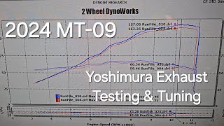 2024 MT09 Yoshimura Exhaust Testing amp Tuning [upl. by Kcirej]