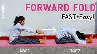 How to Seated Forward Bendहिंदी में Easy Yoga Paschimottanasana Tutorial for INFLEXIBLE [upl. by Ree671]