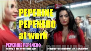 PEPERINE PEPENERO at WORK beauty in walking at RIMINI WELLNESS 2017 [upl. by Noreht]