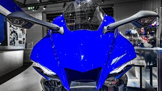 Yamaha R1 2023  Review  Specifications  Walkaround  EICMA 2022 [upl. by Enened]