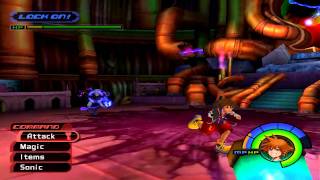 Kingdom Hearts 1 Hollow Bastion Boss Battle with Evil Riku Ansem PCSX2 [upl. by Tirrag]