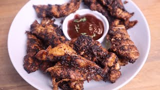 JERK CHICKEN TENDERS SUPER TASTY  JERK CHICKEN RECIPE  CHICKEN TENDERS RECIPE [upl. by Oswal]