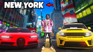 Taking a trip to NEW YORK in GTA 5 RP [upl. by Yrebmik859]