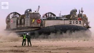 Japan SelfDefense Forces Hovercraft LCAC in Action [upl. by Trauner]