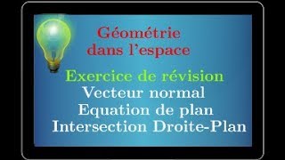 geometrie dans lespacemath de 2bac [upl. by Akihsat]