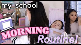 MY MORNING ROUTINE ONLINE SCHOOL EDITION 📚🌤SUPER PRODUCTIVE [upl. by Mauralia359]