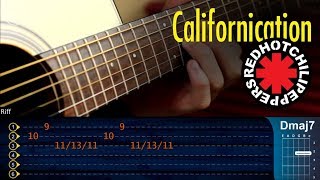 Californication Solo  RHCP  Acustico Guitarra Cover Tutorial [upl. by Natfa472]