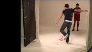 Billy Wingrove showing Cristiano Ronaldo a soccer skill [upl. by Alonzo894]