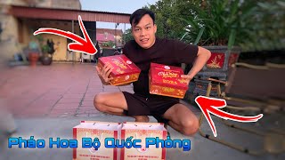 Review Pháo Hoa Bộ Quốc Phòng 2024  Dàn 100 Viên   Lạ Vlog [upl. by Anatollo]