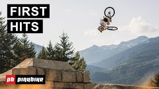 Revealing The 2024 Joyride Slopestyle Course First Hits AND Course Walkthrough  Crankworx Whistler [upl. by Viridis]