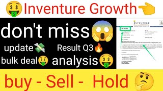 Inventure Growth stock latest news Inventure Growth share latest news Inventure Growth analysis [upl. by Haslam]