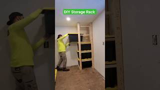 DIY storage rack for totes easy to build amp minimal material storage storageideas diyprojects diy [upl. by Raquel286]