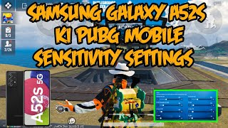 Samsung Galaxy A52s ki pubg sensitivity settings  no recoil sensitivity settings for galaxy a52s [upl. by Kcirtap]