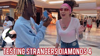 Testing Strangers Diamonds 😭💎 Pt 4  Atlanta Mall Edition  Public Interview [upl. by Ellenrahs]