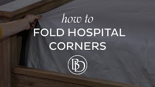 How to Fold Hospital Corners [upl. by Utimer]