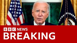 Joe Biden says he quit presidential race to unite party and country  BBC News [upl. by Bubalo814]