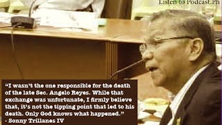 Antonio Trillanes on Angelo Reyes death [upl. by Akinit307]