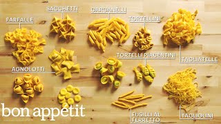 How to Make 29 Handmade Pasta Shapes With 4 Types of Dough  Handcrafted  Bon Appétit [upl. by Chaudoin]