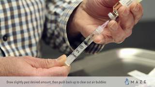 Testosterone Injection How to Draw Up the Dosage [upl. by Tohcnarf]