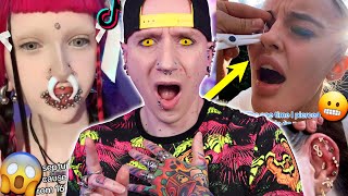 SHOCKING Piercing At Home Tutorial  New TikTok Piercing Fails 30  Roly [upl. by Ayerdna]