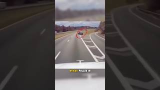 Driver Pulls in front of Truck dashcam truck viralshort [upl. by Leivad]