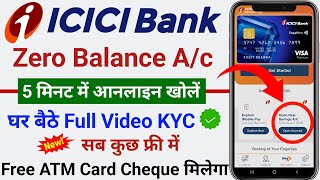 icici bank me online zero balance account kaise open kare  how to open icici bank account online [upl. by Narok648]