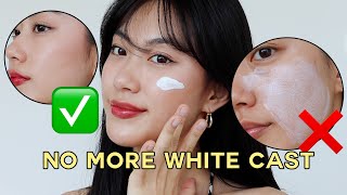 Ultimate Guide to apply Sunscreen over Makeup • reviewing viral Korean sunscreens [upl. by Jahdal]