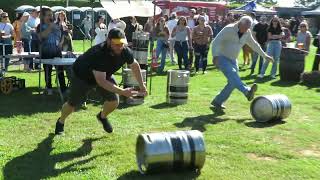 MVI 4392  Jamesport Farm Brewery  Octoberfest Sat 100524  Keg Roll Video 5 by Ed Graham [upl. by Eeroc]