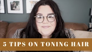 5 Tips on Toning Hair using Redken Shades EQ  Hair Toning TIps and Tricks  Glossing Hair [upl. by Bluefield]