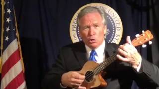 George W Bush sings Hallelujah to Donald Trump Hilarious [upl. by Evanne]