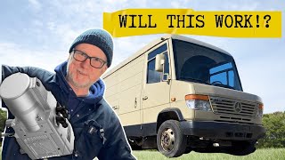 I bought the cheapest water heater I could find online BUT WILL IT WORK winter Vanlife [upl. by Wiese]