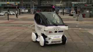 Transport Systems Catapult unveils selfdriving projects first Pod Vehicle in Milton Keynes [upl. by Wadleigh]