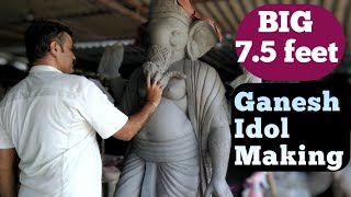 Big Handmade Ecofriendly Ganapti Making Full Process by ASHISH BELVALKAR  75 ft Ganesha Making [upl. by Hedva473]