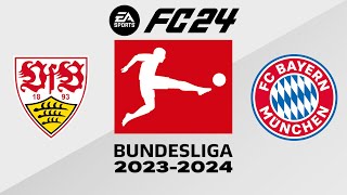 Stuttgart vs Bayern Munich  MHPArena  202324 Bundesliga  EA FC 24 [upl. by Andromache]