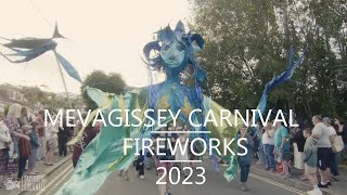 Mevagissey carnival fireworks 2023 [upl. by Aihsenad186]