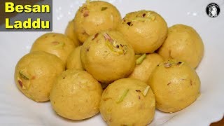 Besan Ke Ladoo Complete and Perfect Recipe  How to make Besan Laddu  Kitchen With Amna [upl. by Murdocca311]