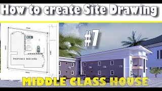 7 How to create Site Drawing in Revit  2 Bedrooms Middle Class house designskibidi [upl. by Marala]