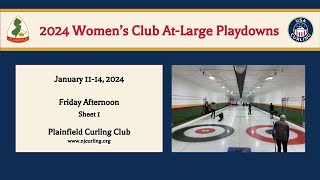 2024 USCA Club Nationals Womens Playdowns  At Large Region  Friday Afternoon  Sheet 1 [upl. by Okihsoy446]