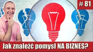 Jak znaleźć pomysł NA BIZNES  Poranny Inspirator 81 [upl. by Naihtsirc839]