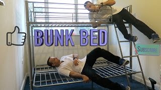 METAL BUNK BED high sleeper with futon [upl. by Adim560]